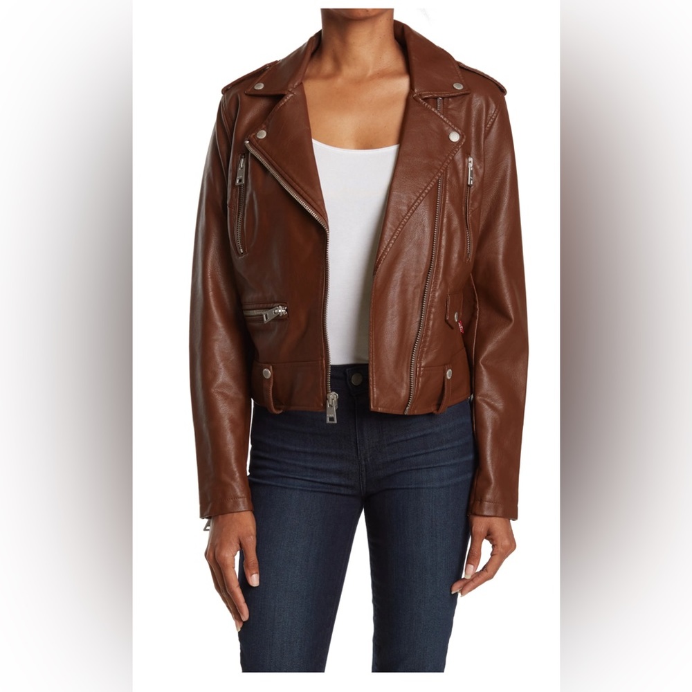 Levi’s faux leather moto jacket